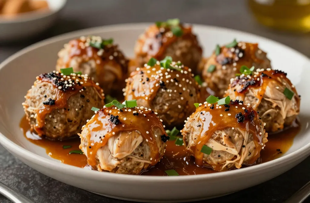 High Protein Lunch Recipe : Baked Chicken Meatballs