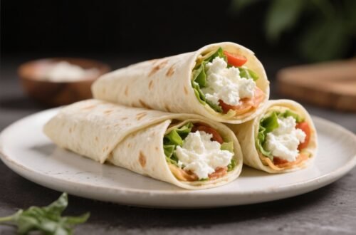 Low-Carb And High-Protein Cottage Cheese Wrap - Easy Lunch