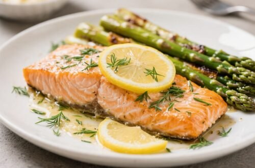Lemon Dill Baked Salmon - High Protein Dinner Idea (Glp-1 Friendly)