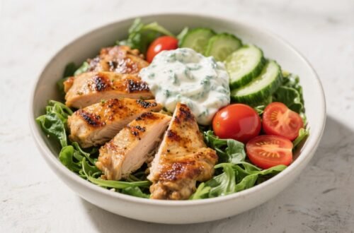Greek Chicken Protein Bowl - High Protein, GLP-1 Friendly Lunch