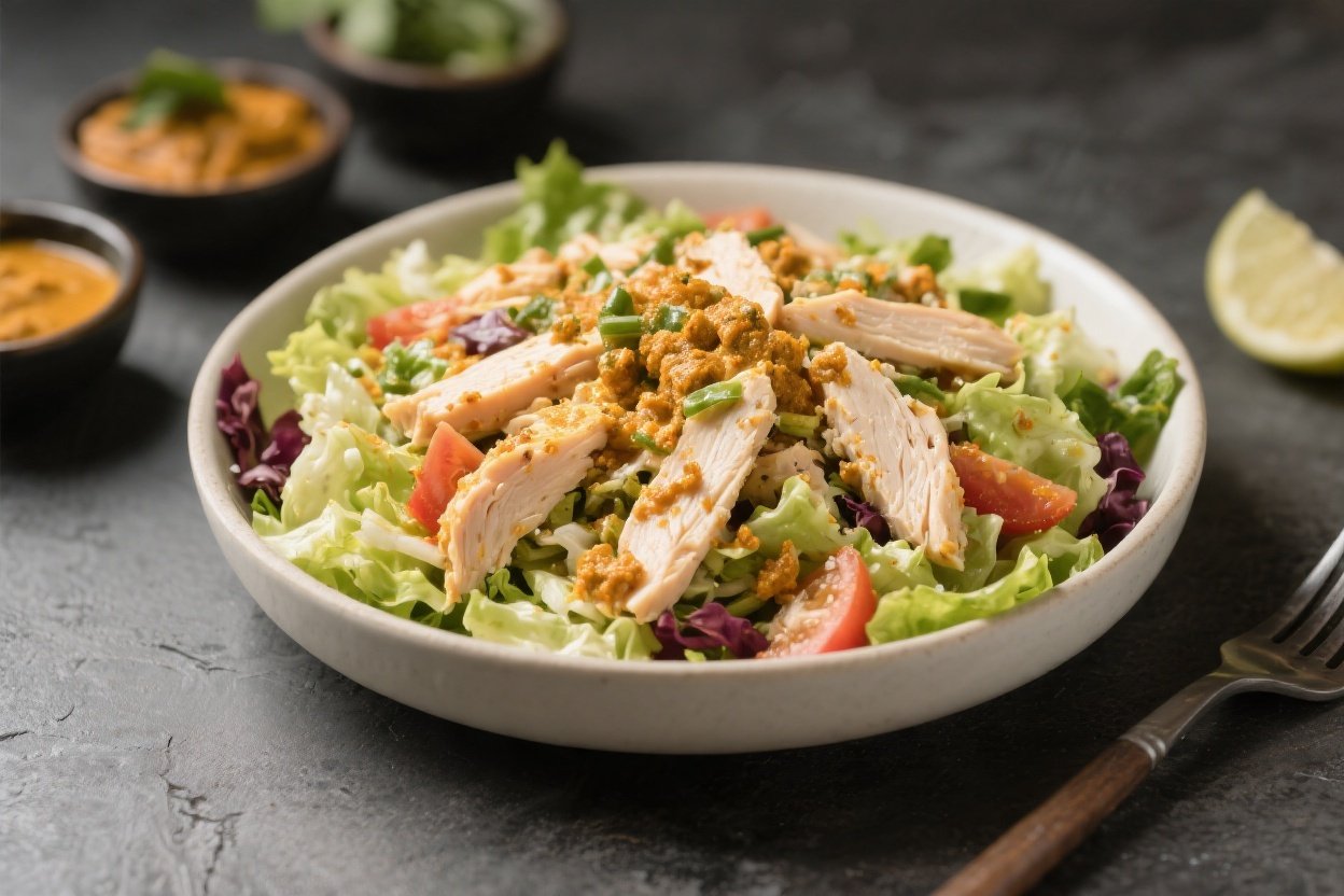 High-Protein Curry Chicken Salad (GLP-1 Friendly) – Quick, Flavorful, and 25g Protein Per Serving